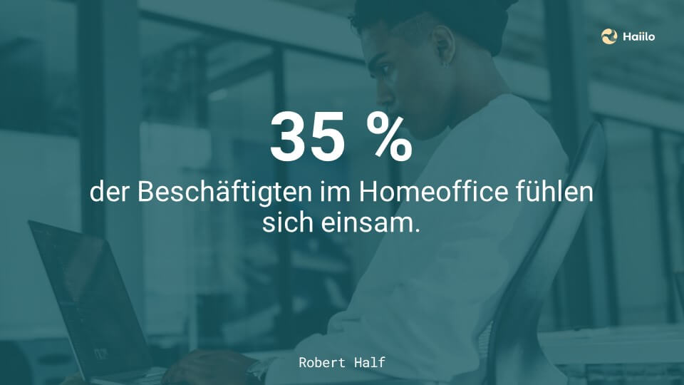 35 % der Beschäftigten im Homeoffice fühlen sich einsam