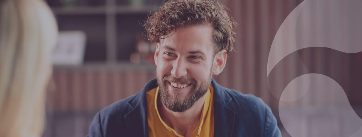 young man smiling