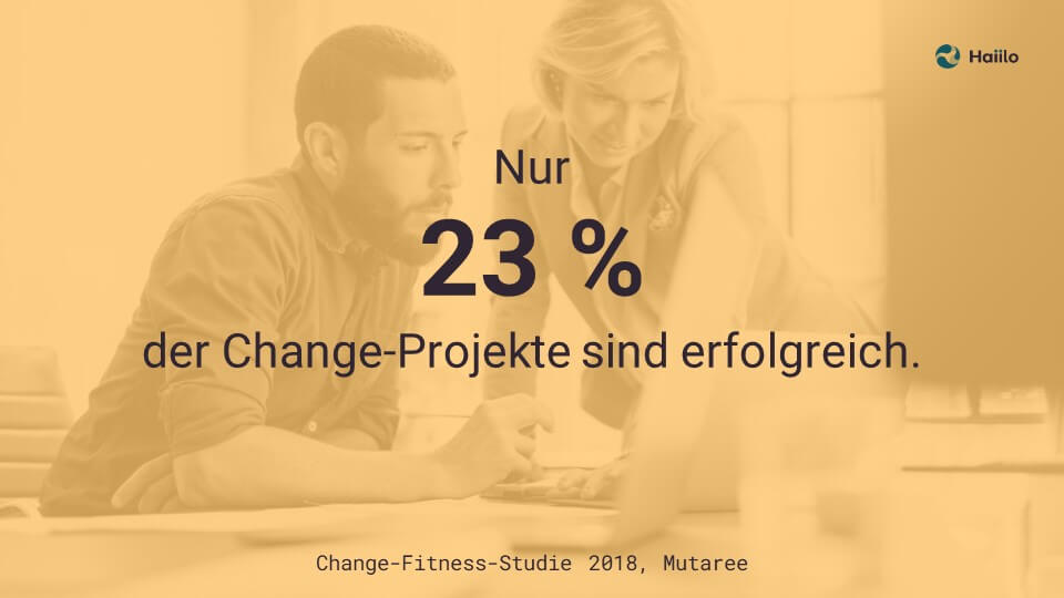 Studie: Nur 23 % der Change-Projekte sind erfolgreich