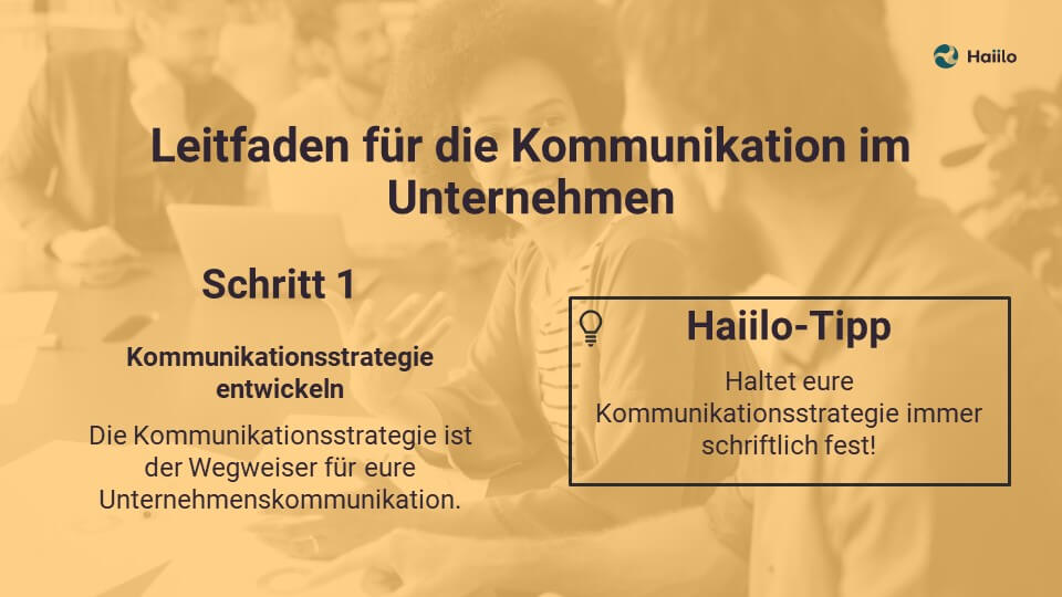 Leitfaden für die Kommunikation im Unternehmen: Kommunikationsstrategie entwickeln