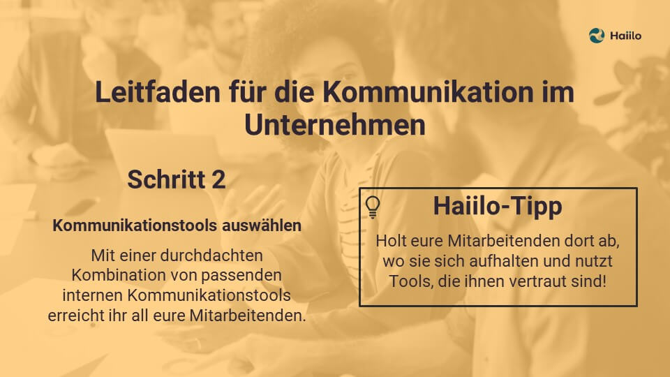 Leitfaden für die Kommunikation im Unternehmen: Kommunikationstools auswählen