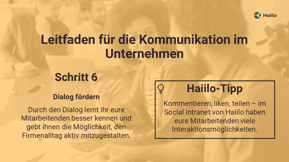 Leitfaden für die Kommunikation im Unternehmen: Dialog fördern