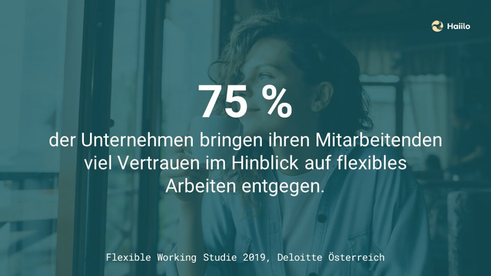 Studie New-Work-Trends: 75 % der Unternehmen bringen ihren Mitarbeitenden viel Vertrauen im Hinblick auf flexibles Arbeiten entgegen