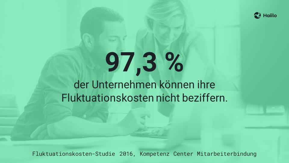 Studie: 97,3 % der Unternehmen können ihre Fluktuationskosten nicht beziffern