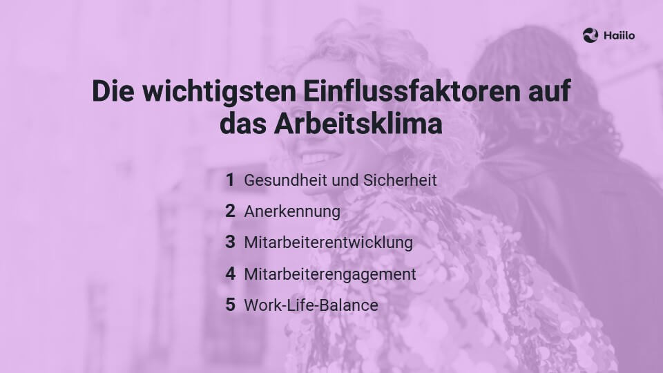 Verbesserungsvorschläge Arbeitsplatz: Die wichtigsten Einflussfaktoren auf das Arbeitsklima