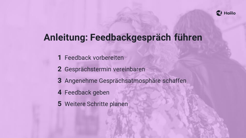 Anleitung: Feedbackgespräch führen