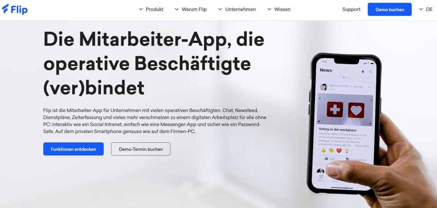 Mitarbeiter App Flip