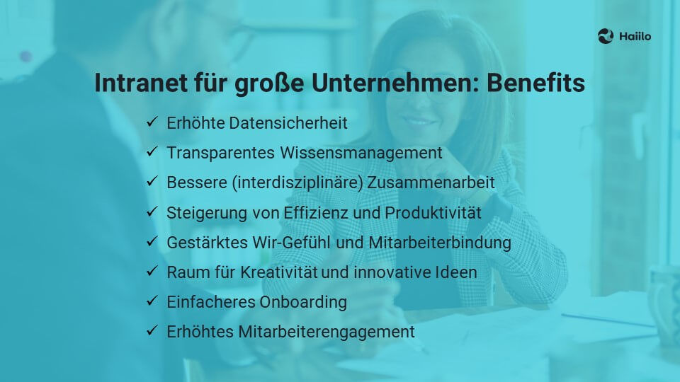 Intranet für große Unternehmen: Benefits