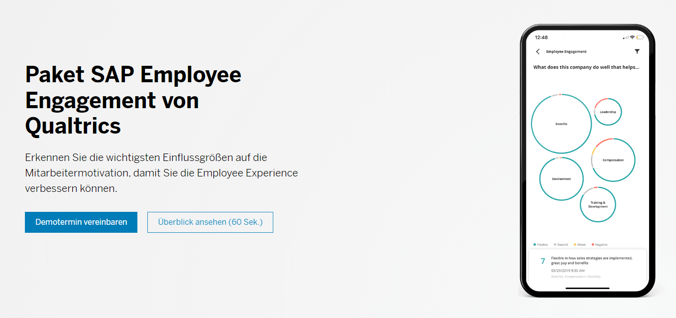 Mitarbeiterbefragung Tool SAP Employee Engagement von Qualtrics