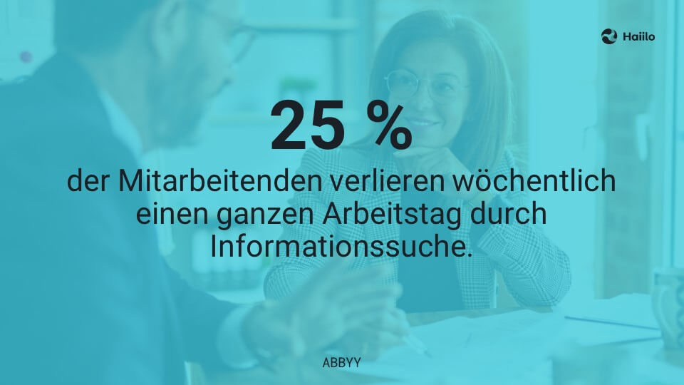 Studie: 25 % der Mitarbeitenden verlieren wöchentlich einen ganzen Arbeitstag durch Informationssuche