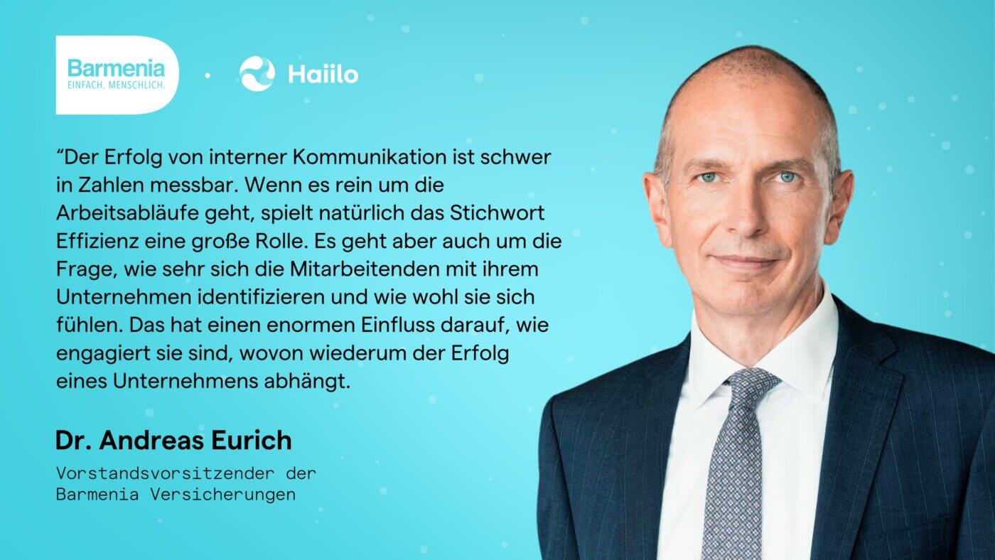 Zitat Dr. Andreas Eurich, Barmenia