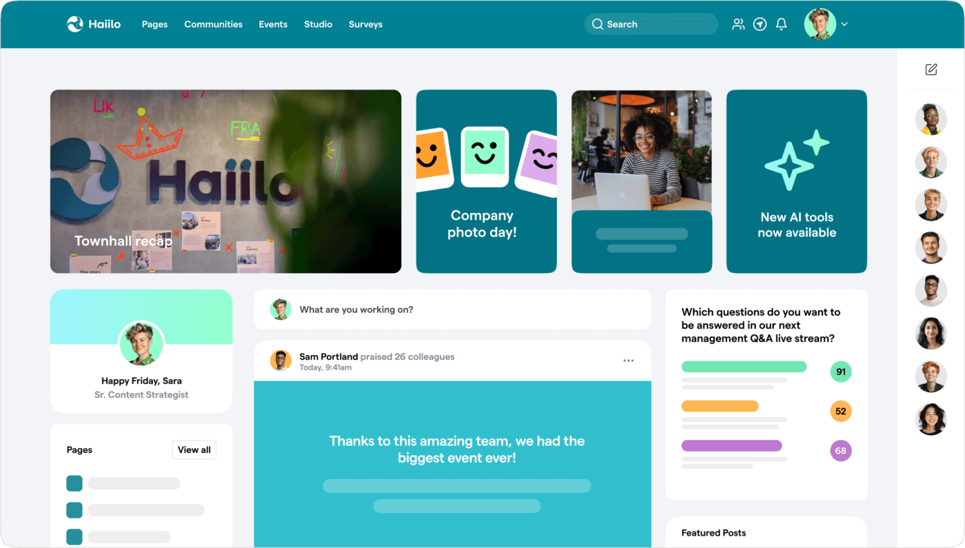 Haiilo Dashboard