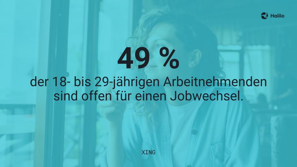 Studie: 49 % der 18- bis 29-jährigen Arbeitnehmenden sind offen für einen Jobwechsel