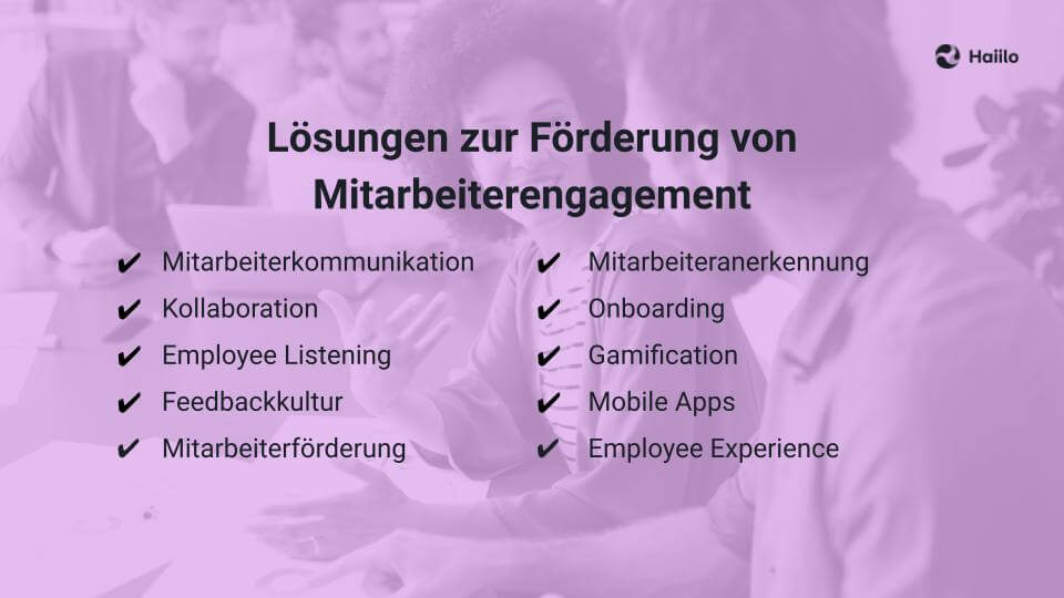 Lösungen zur Förderung von Mitarbeiterengagement