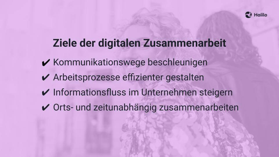 Ziele der digitalen Zusammenarbeit