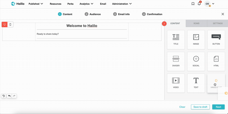 Haiilo Advocacy Newsletter demo